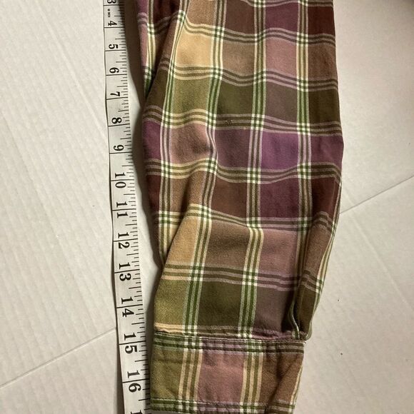 LEMON GRASS, Floral, Plaid, Women’s Top,XL‎ - Picture 5 of 8